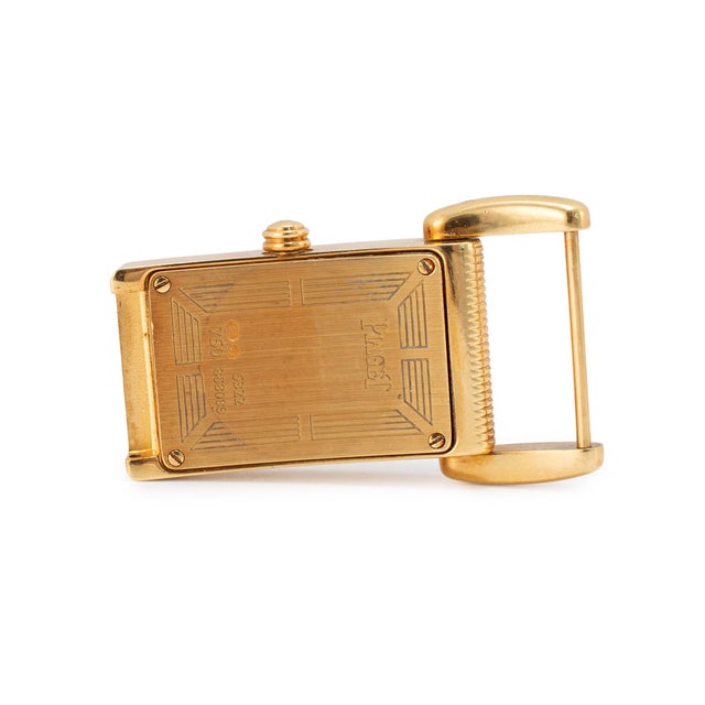Early 21st Century Ladies Piaget Miss Protocole 17mm 5322 18k Yellow Gold Diamond Quartz Watch For Sale - Image 5 of 10