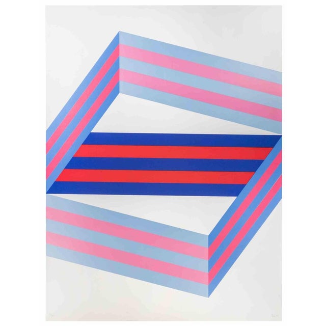 Perspective is a lithograph realized by Renato Livi in 1971. Hand-signed and dated on the lower right margin. Numbered on...