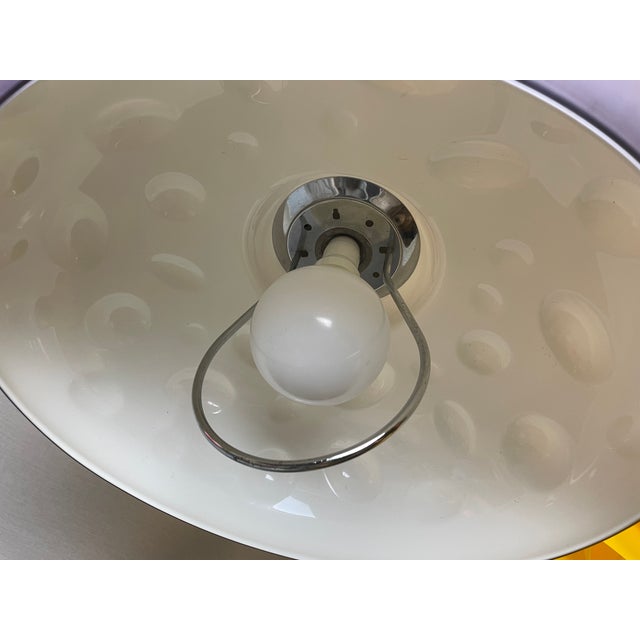 Brown Mushroom Colored Acrylic Retractable Pull Down Dining Room Pendant Lamp, 1970s For Sale - Image 8 of 18