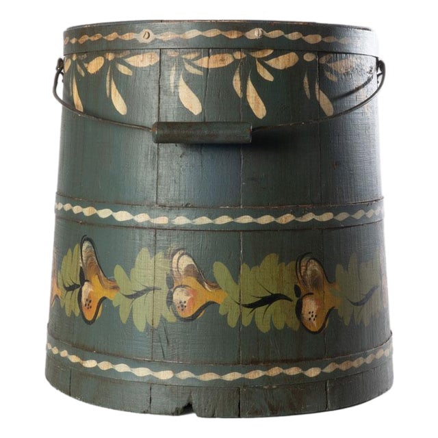 Tole Painted Bucket For Sale