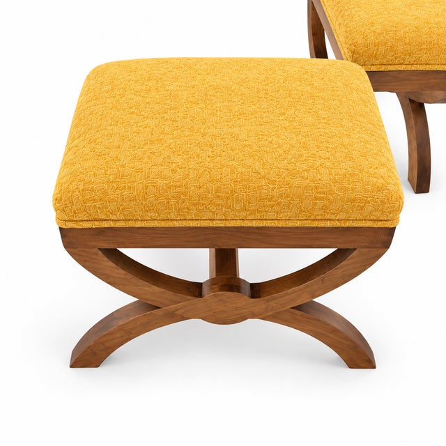 Tuscan Style Ottomans- Pair For Sale In San Diego - Image 6 of 6