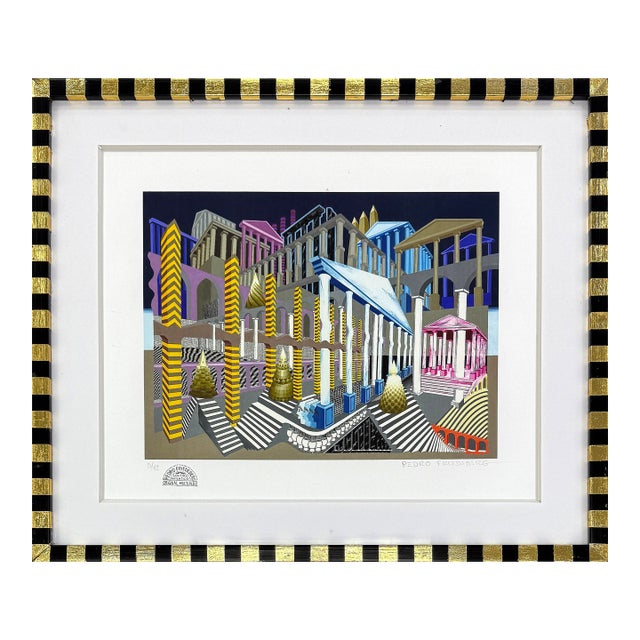 Pedro Friedeberg, El Siglo De Pericles, Hand Signed Serigraph, Custom Framed, Edition 5/42 For Sale