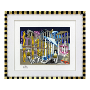 Pedro Friedeberg, El Siglo De Pericles, Hand Signed Serigraph, Custom Framed, Edition 5/42