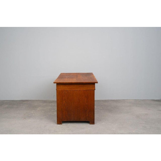 Early 20th Century Art Nouveau Desk in Oak For Sale - Image 5 of 18