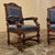 Burnt Umber Pair of 19th Century French Renaissance Revival Armchairs Henry II Style For Sale - Image 8 of 13