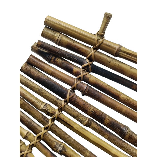 Artistic Centerpiece in Natural Bamboo, Italy, 1960s For Sale - Image 6 of 10