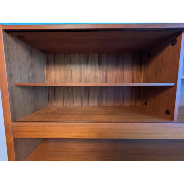 1960s Mid-Century Danish Modern Teak Sideboard & Hutch by Clausen & Son, Attributed For Sale - Image 5 of 18