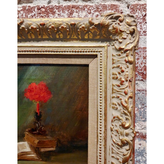 1930s F. Markey-Still Life W/ Cigar,Newspaper,Bourbon & Soda-Oil Painting For Sale - Image 5 of 10