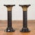 Pair of Black Carrara Marble Twisted Pedestals with Bronze Corinthian Capitals For Sale - Image 15 of 15