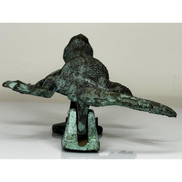 American Bronze Gecko Door Knocker, in the Manner of Oscar Bach, Circa 1915 For Sale - Image 14 of 18