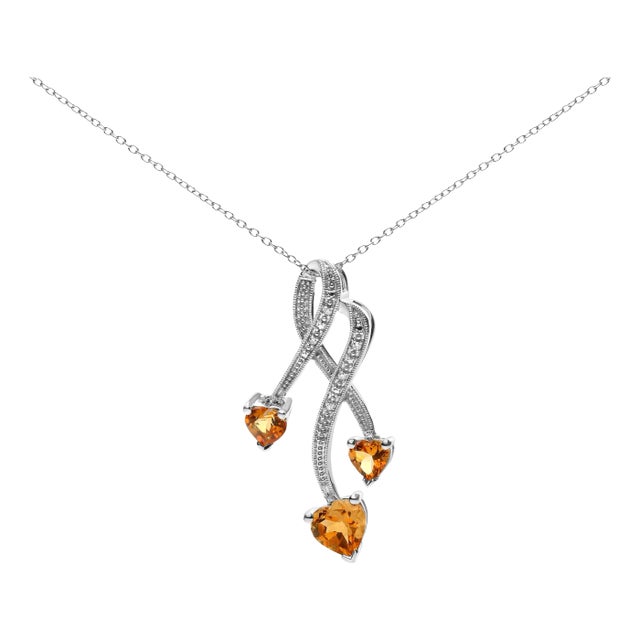 ネックレス・ペンダント SILVER925 Witty Cubic Heart String Necklace (3 COLOR) 18 Inch Sterling Silver Cubic Zirconia Double Cute Heart