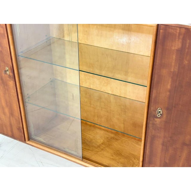 Mid-Century Wood and Glass Highboard, 1960s For Sale - Image 6 of 14