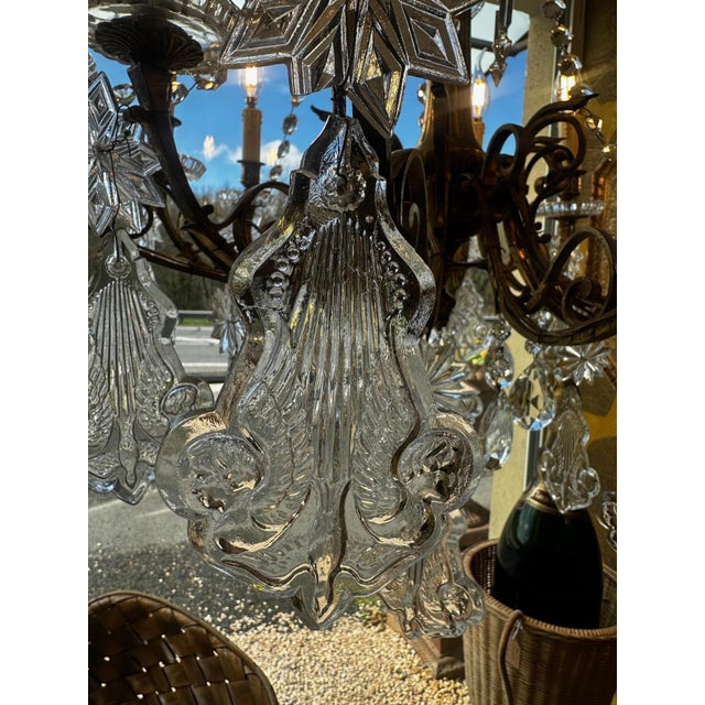 19th Century Crystal and Bronze Chandelier For Sale - Image 18 of 18