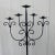 Mid 20th Century Vintage Mid 20th Century Black Wrought Iron Floor Candelabra For Sale - Image 5 of 6