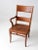 English Antique Oak Office Chair For Sale - Image 3 of 11