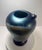 Contemporary 1988 Rick Hunter Iridescent Purple Art Glass Vase Signed Studio Glass 7.5”h For Sale - Image 3 of 9
