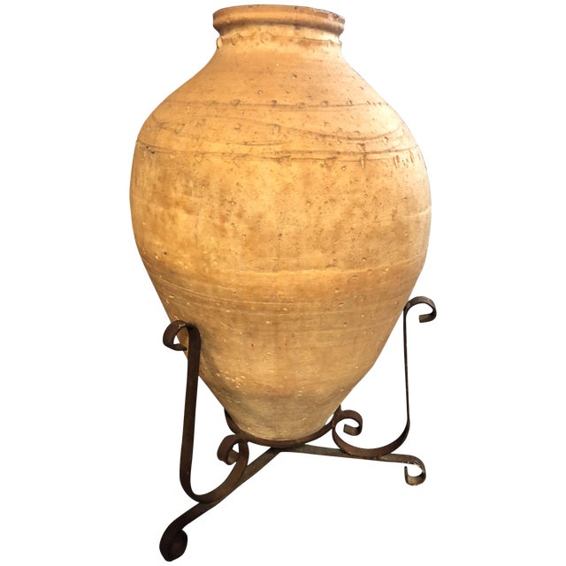 Large 18th Century Italian Terracotta Jar For Sale