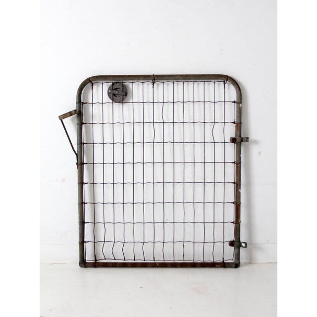 Vintage Sears Metal Garden Gate For Sale - Image 4 of 18