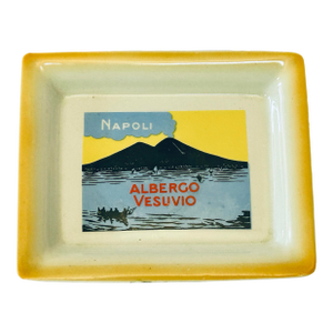 Napoli Grand Hotel Vesuvio Souvenir Catchall/Ashtray by Ginori