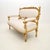 Swedish Empire Giltwood Settee, 1880s For Sale - Image 4 of 14