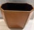 Gorgeous natural leather handcrafted in Italy, vintage paper waste basket with brass studs details.