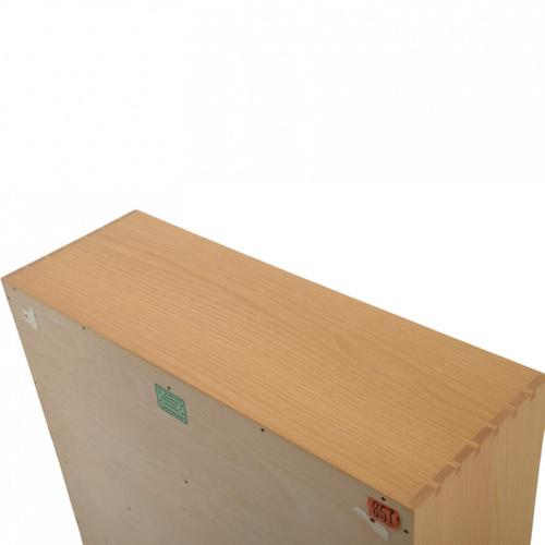 Vintage Bookcase in Elm with Glass Doors by Mogens Koch, 1970s For Sale - Image 6 of 11