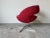 Vintage Italian Postmodern-Style Red Swivel Lounge Chair by Italianadivani/ Sold For Sale - Image 4 of 12