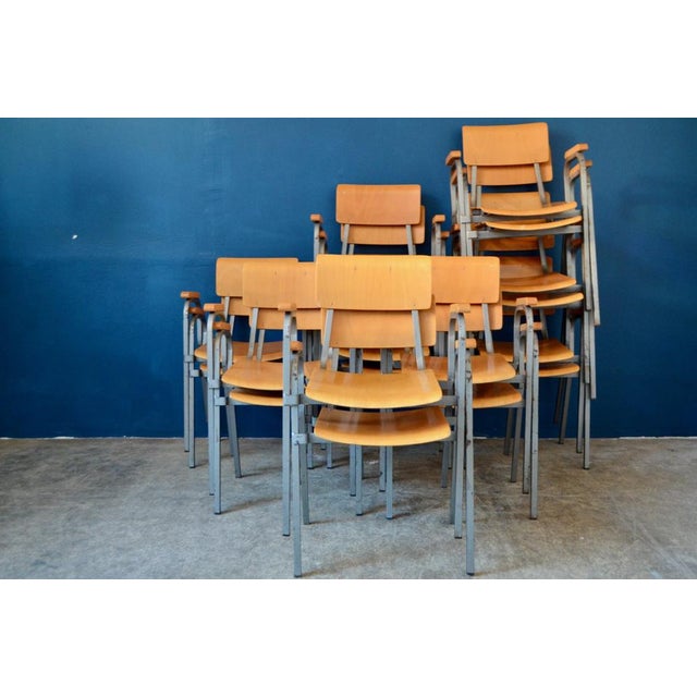 Set of Industrial Desk Chairs by Caloi, Italy0 For Sale - Image 5 of 18