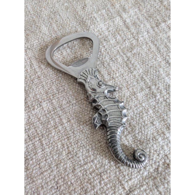 Metal Pewter Seahorse Bottle Openers by Just Andersen, 1930s, Set of 2 For Sale - Image 7 of 11