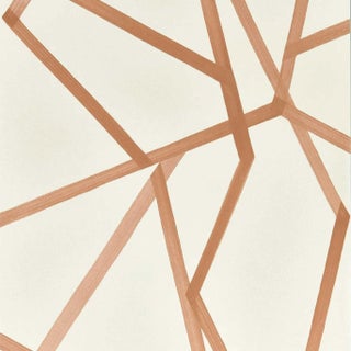 Harlequin Sumi Wallpaper in Linen/Copper - a Sample For Sale