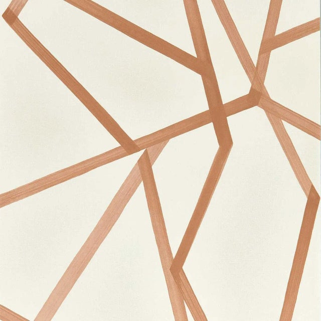 Harlequin Sumi Wallpaper in Linen/Copper - a Sample For Sale