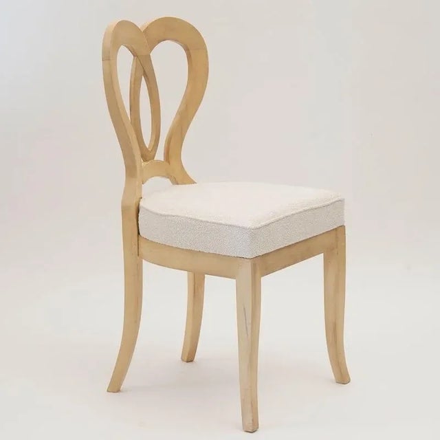 Biedermeier White Eclectica Dining Chairs from Silvio Piattelli, Set of 8 For Sale - Image 13 of 18