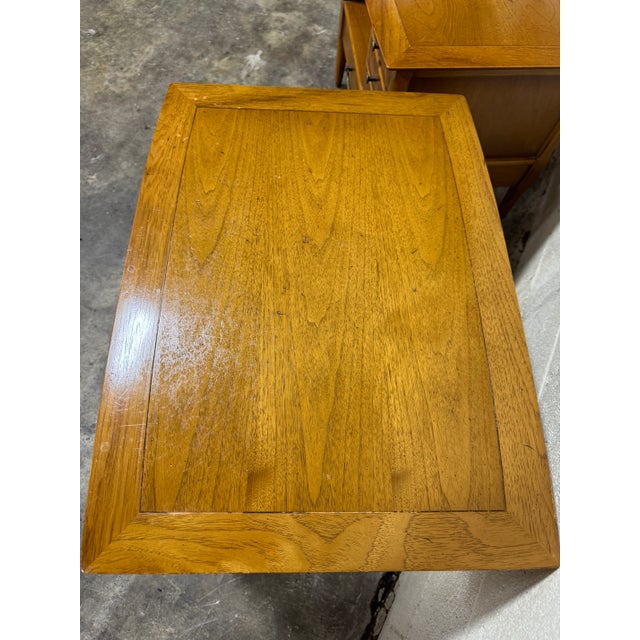 Tomlinson Tomlinson Sophisticate Walnut Nightstands - a Pair For Sale - Image 4 of 11