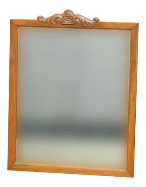 Vintage French Country Aged Wall Mantle Mirror W Aged Mirror