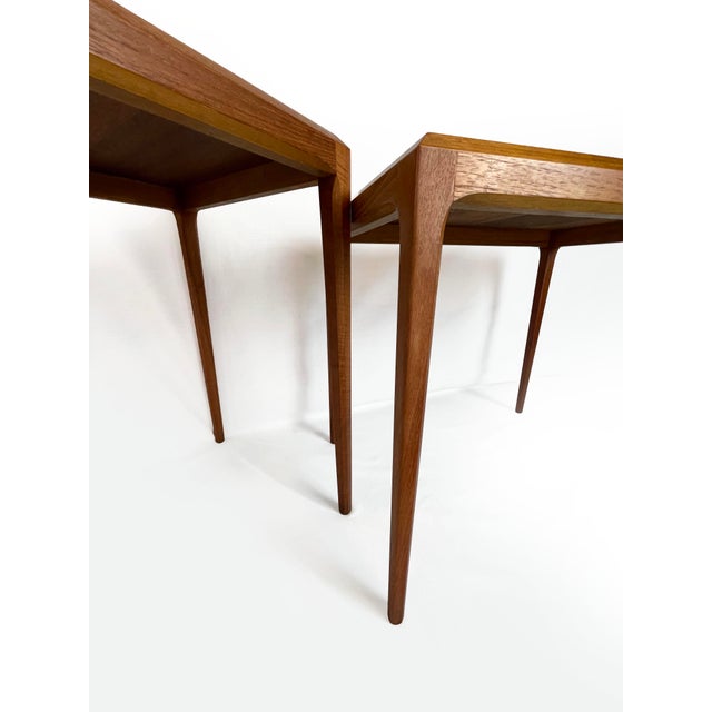 Vintage Danish Teak Side Tables by Johannes Andersen, 1960s, Set of 2 For Sale - Image 11 of 13