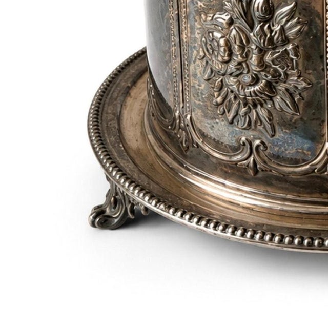 Silver-Plating Biscuit Tin from Thomas Woolley, 19th Century For Sale - Image 3 of 6