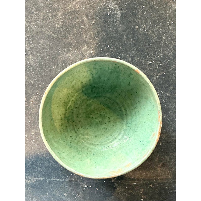 Mid-Century Modern Vintage Original Studio Pottery Bowl For Sale - Image 3 of 12