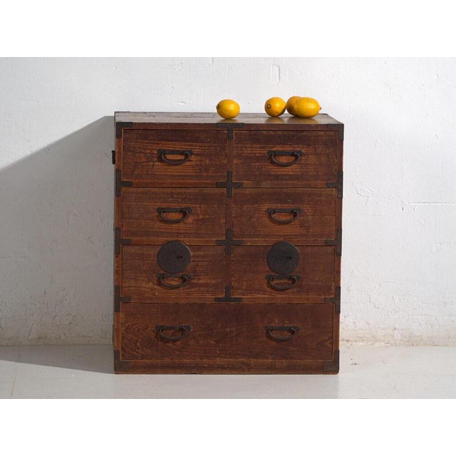 Antique Japanese Tansu Chest of Drawers For Sale - Image 11 of 13