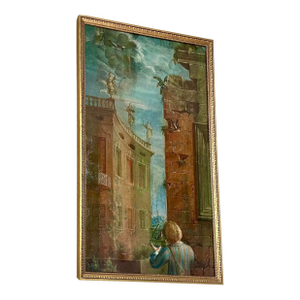 An 18th Century Italian Capriccio Painting