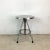 Silver Vintage Industrial Swivel Stool For Sale - Image 8 of 12