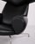 Metal Set of Model EJ100 Ox Chair with Ottoman in Black Leather by Hans J. Wegner for Fredericia, 1960s For Sale - Image 7 of 15