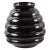 Oversized Black Opaline Glass Vase, Belgium 1950s For Sale In Atlanta - Image 6 of 7