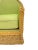 Late 20th Century Green Upholstered Rattan Loveseat For Sale - Image 5 of 6