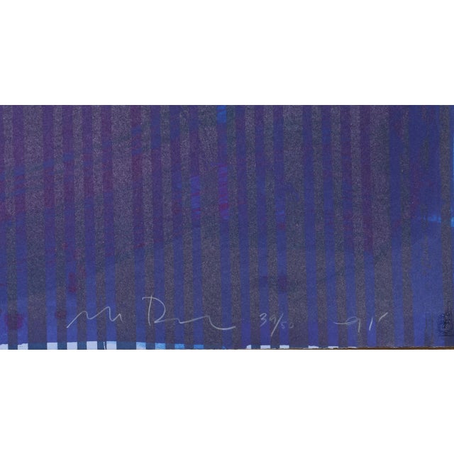 Artist: Michael David, American (1954 - ) Title: Blue from the Being Series Year: 1991 Medium: Lithograph, signed and...