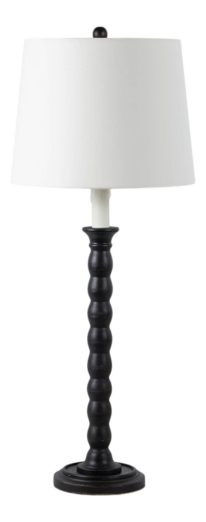 Coastal Living Perennial Wood Buffet Lamp, Ebony