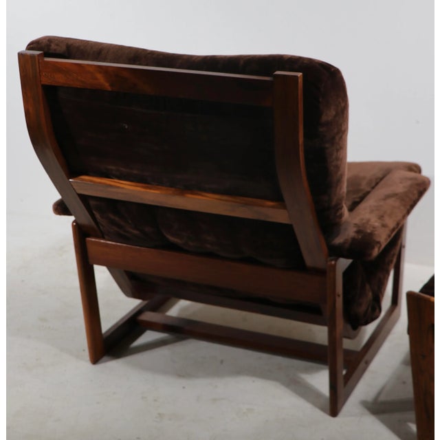 Sven Ellekaer Scandinavian Mid Century Lounge Chair and Ottoman For Sale - Image 4 of 7