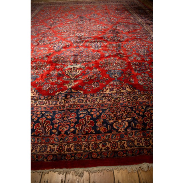 Vintage Fine Kazvin Carpet - 11'9" x 15'8" For Sale - Image 10 of 12