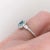 Blue Blue Afghan Tourmaline Ring with Earth Mined Diamond in Solid 14k Gold Oval 5.5x4mm For Sale - Image 8 of 8