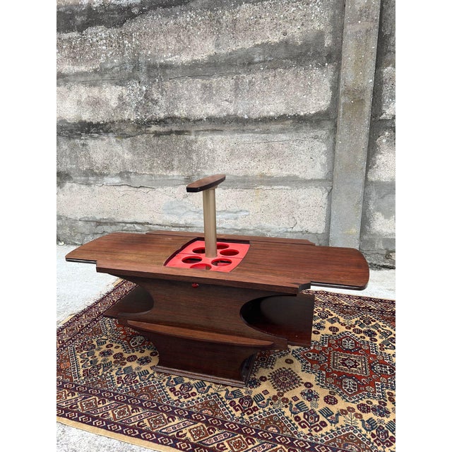 Vintage Bar Table with Automatic Opening, 1960s For Sale - Image 9 of 10