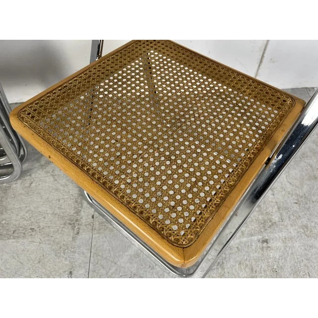 Wood Vintage Rattan Folding Chairs, 1970s, Set of 4 For Sale - Image 7 of 10